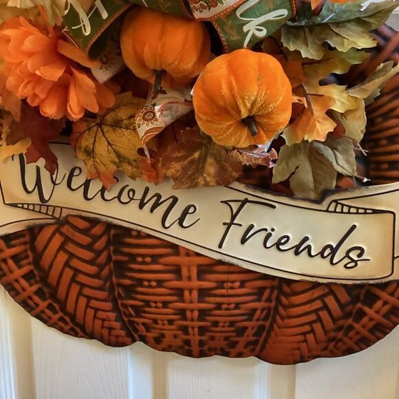 Handmade Fall Wreath - Picture 3 of 3